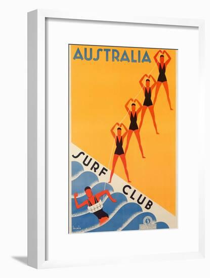 Surf Club Australia-null-Framed Giclee Print