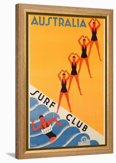 Surf Club Australia-null-Framed Premier Image Canvas