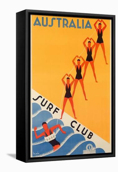 Surf Club Australia-null-Framed Premier Image Canvas