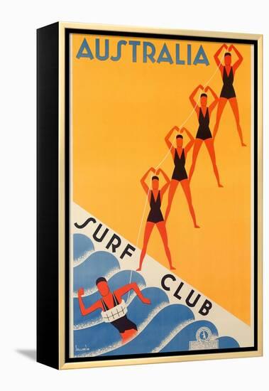 Surf Club Australia-null-Framed Premier Image Canvas