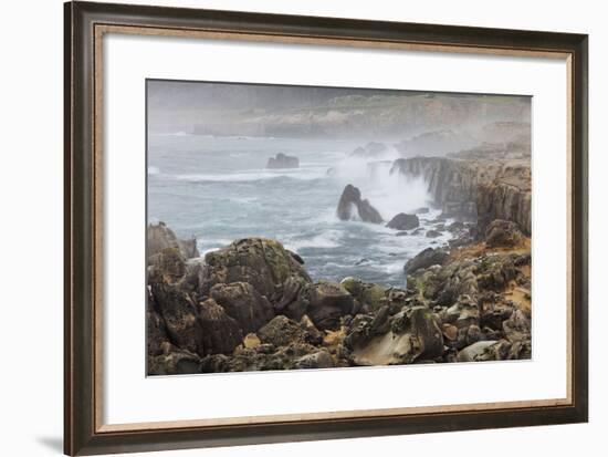 Surf in the Salt Point State Park, Sonoma Coast, California, Usa-Rainer Mirau-Framed Photographic Print