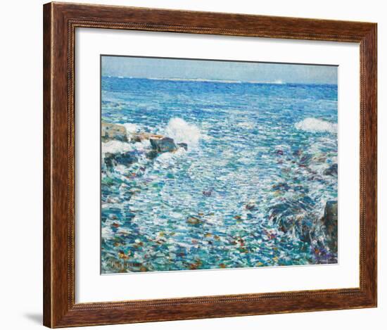 Surf, Isles of Shoals, 1913-Frederick Childe Hassam-Framed Premium Giclee Print