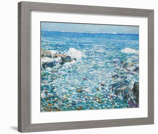 Surf, Isles of Shoals, 1913-Frederick Childe Hassam-Framed Premium Giclee Print