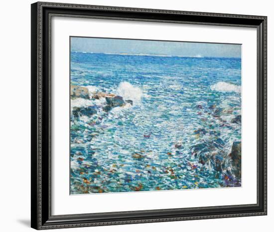 Surf, Isles of Shoals, 1913-Frederick Childe Hassam-Framed Premium Giclee Print