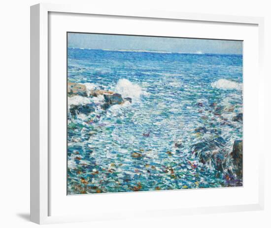 Surf, Isles of Shoals, 1913-Frederick Childe Hassam-Framed Premium Giclee Print