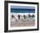 Surf Lifesavers Sprint for Water During a Rescue Board Race at Cronulla Beach, Sydney, Australia-Andrew Watson-Framed Photographic Print