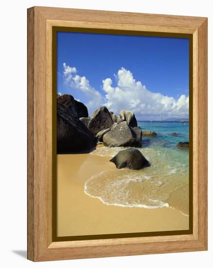 Surf on Beach-Bill Ross-Framed Premier Image Canvas
