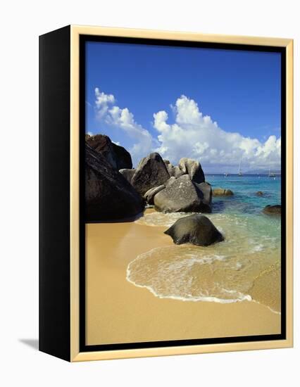 Surf on Beach-Bill Ross-Framed Premier Image Canvas