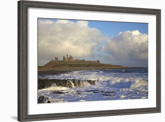 Surf on Rocks, Dunstanburgh Castle, Northumberland, England, United Kingdom, Europe-Peter Barritt-Framed Photographic Print