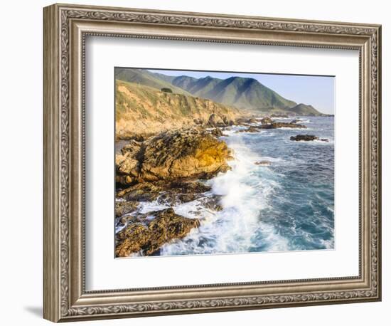 Surf on Rocks, Garrapata State Beach, Big Sur, California Pacific Coast, USA-Tom Norring-Framed Photographic Print