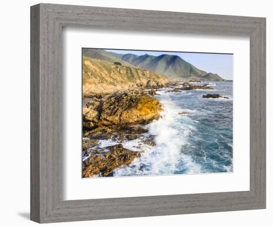 Surf on Rocks, Garrapata State Beach, Big Sur, California Pacific Coast, USA-Tom Norring-Framed Photographic Print