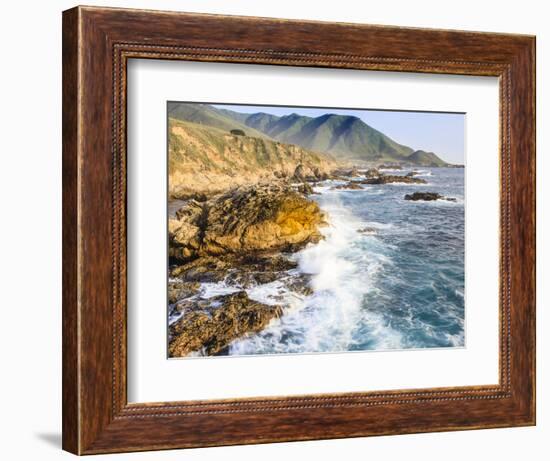 Surf on Rocks, Garrapata State Beach, Big Sur, California Pacific Coast, USA-Tom Norring-Framed Photographic Print