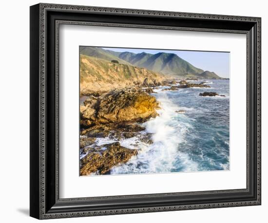 Surf on Rocks, Garrapata State Beach, Big Sur, California Pacific Coast, USA-Tom Norring-Framed Photographic Print