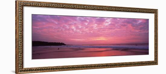 Surf on the Beach at Sunset, Hapuna Beach, Kohala Coast, Hawaii, Usa-null-Framed Photographic Print