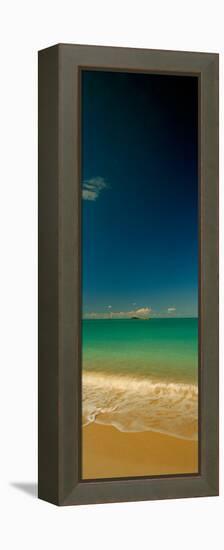 Surf on the Beach, Cat Island, Bahamas-null-Framed Stretched Canvas