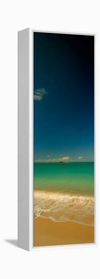 Surf on the Beach, Cat Island, Bahamas-null-Framed Stretched Canvas