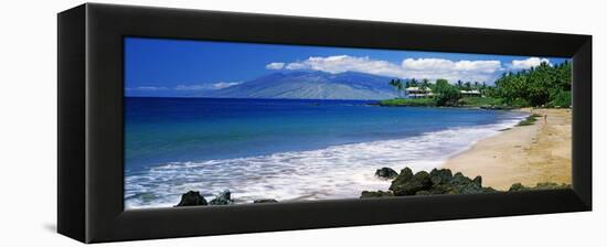 Surf on the Beach, Kapalua Beach, Maui, Hawaii, USA-null-Framed Stretched Canvas