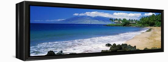 Surf on the Beach, Kapalua Beach, Maui, Hawaii, USA-null-Framed Stretched Canvas