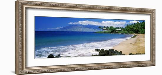 Surf on the Beach, Kapalua Beach, Maui, Hawaii, USA-null-Framed Photographic Print