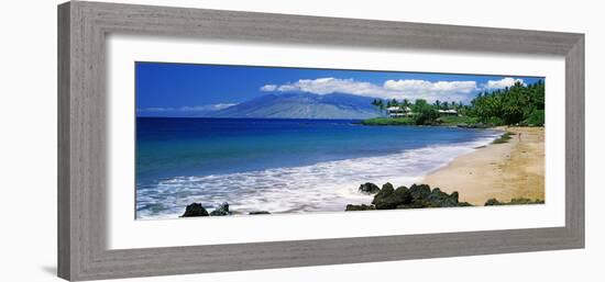 Surf on the Beach, Kapalua Beach, Maui, Hawaii, USA-null-Framed Photographic Print