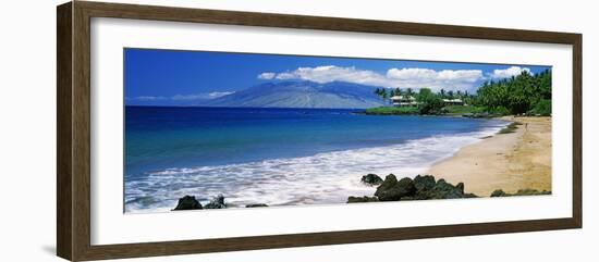 Surf on the Beach, Kapalua Beach, Maui, Hawaii, USA-null-Framed Photographic Print