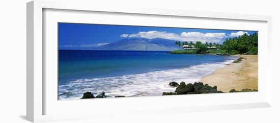 Surf on the Beach, Kapalua Beach, Maui, Hawaii, USA-null-Framed Photographic Print