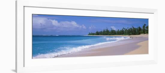 Surf on the Beach, Kauai, Hawaii Islands, USA-null-Framed Photographic Print