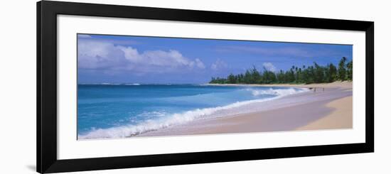 Surf on the Beach, Kauai, Hawaii Islands, USA-null-Framed Photographic Print