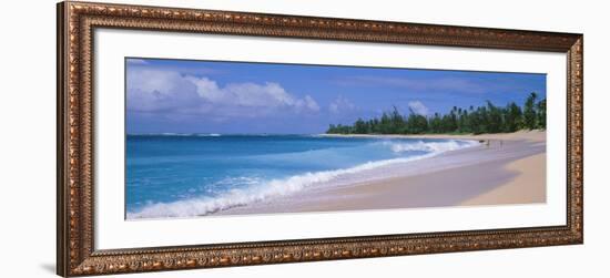 Surf on the Beach, Kauai, Hawaii Islands, USA-null-Framed Photographic Print