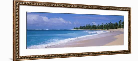 Surf on the Beach, Kauai, Hawaii Islands, USA-null-Framed Photographic Print