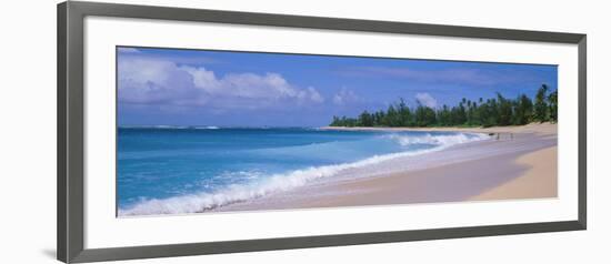 Surf on the Beach, Kauai, Hawaii Islands, USA-null-Framed Photographic Print