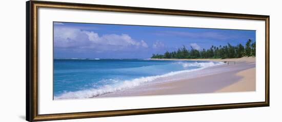 Surf on the Beach, Kauai, Hawaii Islands, USA-null-Framed Photographic Print