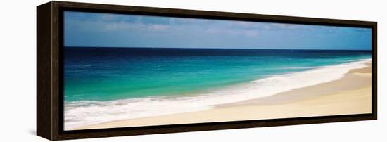 Surf on the Beach, Oahu, Hawaii, USA-null-Framed Premier Image Canvas