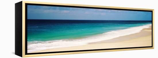 Surf on the Beach, Oahu, Hawaii, USA-null-Framed Premier Image Canvas