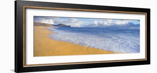 Surf on the beach, Playa La Cachora, Todos Santos, Baja California Sur, Mexico-null-Framed Photographic Print