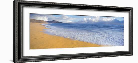 Surf on the beach, Playa La Cachora, Todos Santos, Baja California Sur, Mexico-null-Framed Photographic Print