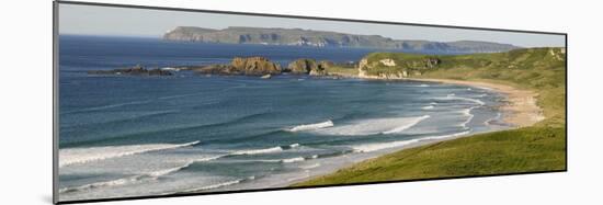 Surf on the Beach, Whitepark Bay, County Antrim, Northern Ireland-null-Mounted Photographic Print