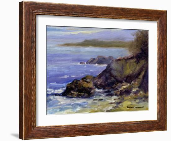 Surf on the Rocks-Barbara Chenault-Framed Art Print