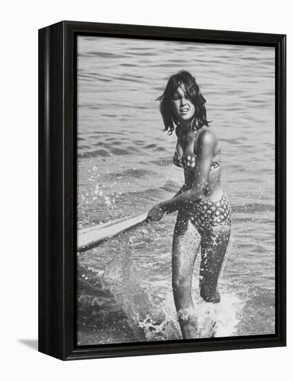 Surf Rider Returning After Surfing-Allan Grant-Framed Premier Image Canvas