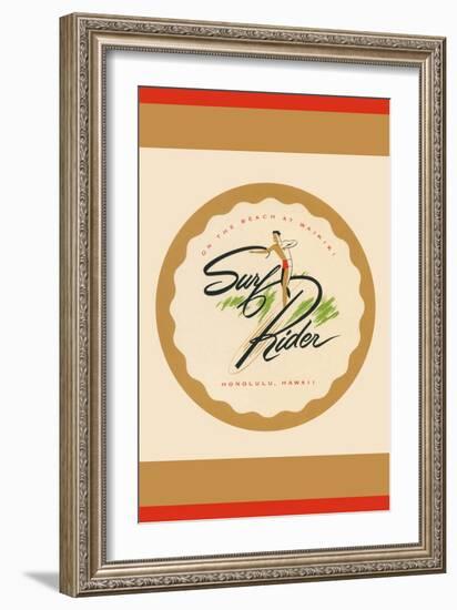 Surf Rider-null-Framed Premium Giclee Print