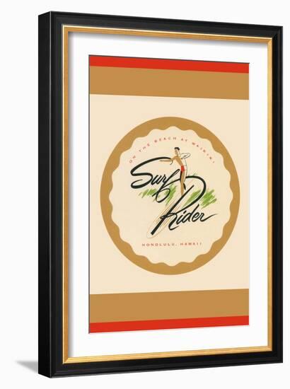 Surf Rider-null-Framed Premium Giclee Print