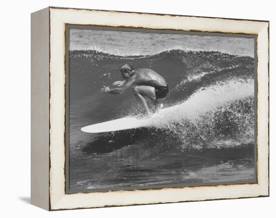 Surf Riders Surfing-Allan Grant-Framed Premier Image Canvas