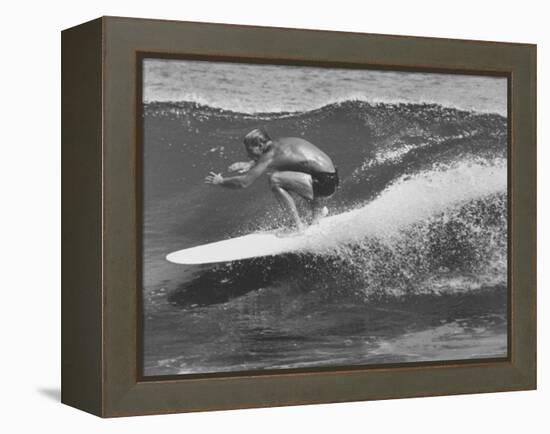 Surf Riders Surfing-Allan Grant-Framed Premier Image Canvas