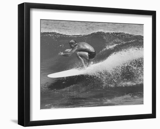 Surf Riders Surfing-Allan Grant-Framed Photographic Print