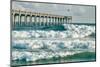 Surf's up at Pensacola Beach Fishing Pier-forestpath-Mounted Photographic Print