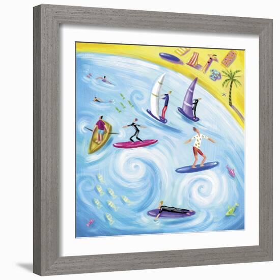 Surf's Up-Jo Parry-Framed Giclee Print