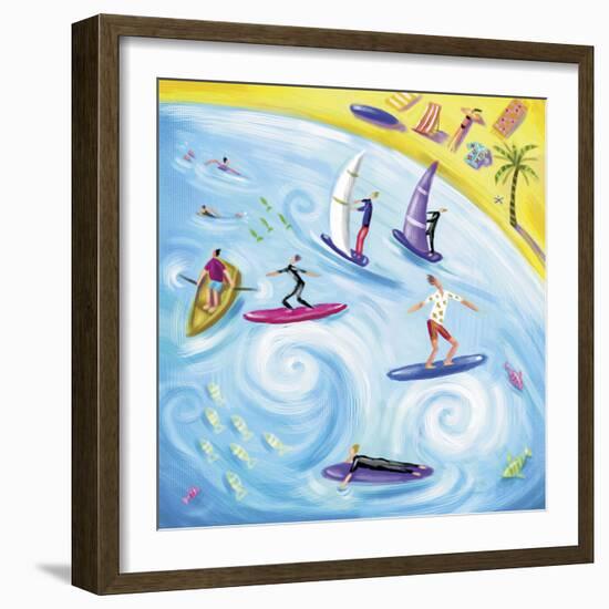 Surf's Up-Jo Parry-Framed Giclee Print