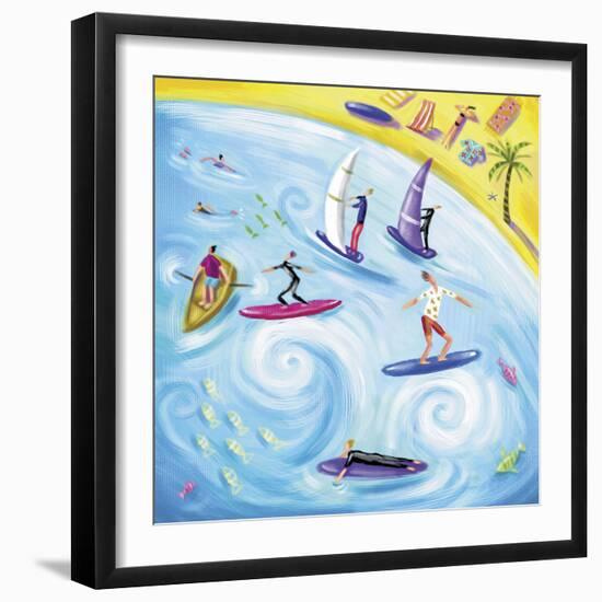 Surf's Up-Jo Parry-Framed Giclee Print