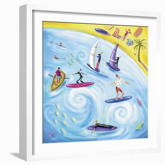 Surf's Up-Jo Parry-Framed Giclee Print