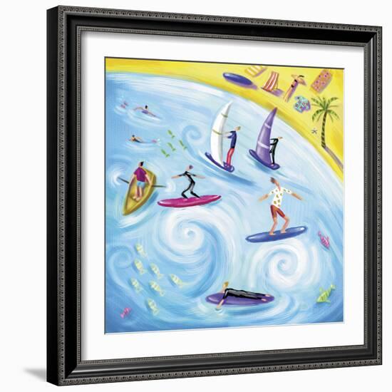 Surf's Up-Jo Parry-Framed Giclee Print